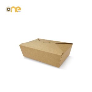 #3 Kraft Take-Out Box, 8.5″ x 6.25″ x 2.5″, 66oz, 200 pcs